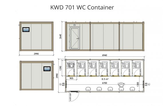 KWD 701 WC  Kontti